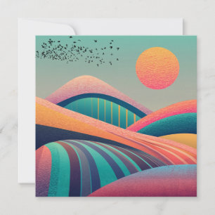 Paisaje de las colinas de Kaleidoscope