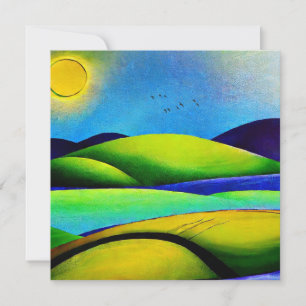 Paisaje de las colinas verdes