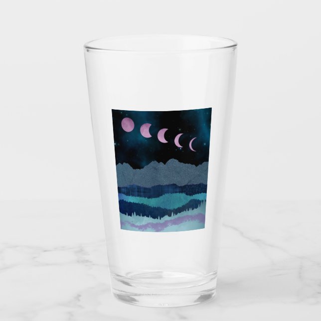 Paisaje de las fases rosadas de la luna (Anverso)