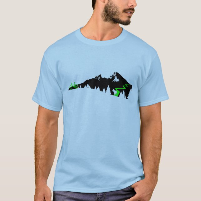 Paisaje de montaña Cycling playera (Anverso)