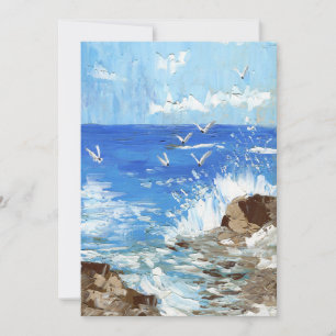 Paisaje de olas del océano en la orilla