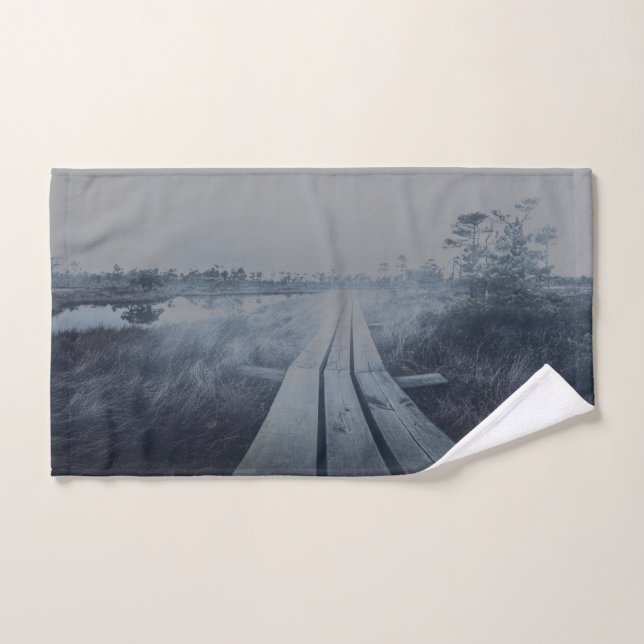 Paisaje de oscilación de niebla (Toalla de mano)