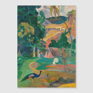 Paisaje de Paul Gauguin Matamoe con pavos reales
