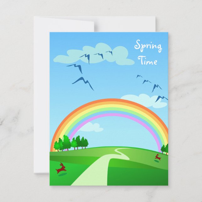 Paisaje de primavera, invitación (Anverso)