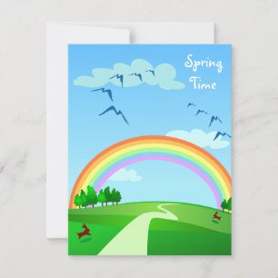 Paisaje de primavera, invitación