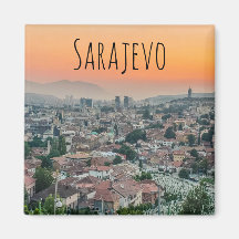 Paisaje de Sarajevo desde el imán superior
