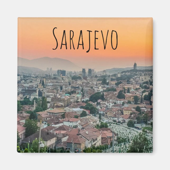 Paisaje de Sarajevo desde el imán superior (Frente)