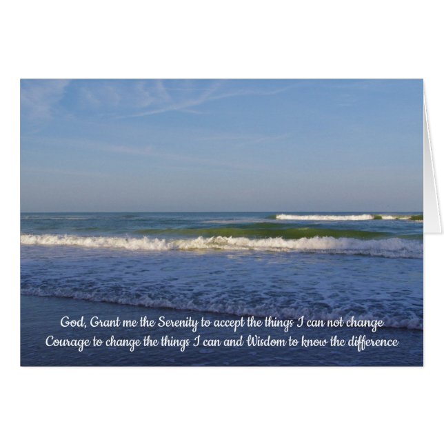Paisaje de serenity Prayer (Anverso (Horizontal))