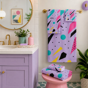 Paisaje de Sueños Eléctricos Memphis Neon Retro Ge