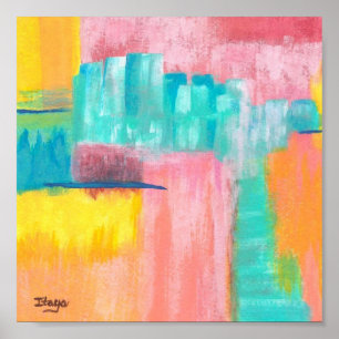 Paisaje de sueños - Impresión Poster - De pintura