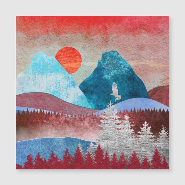 Paisaje del águila plateada (Anverso)