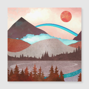 Paisaje del arcoiris azul