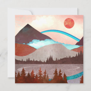 Paisaje del arcoiris azul