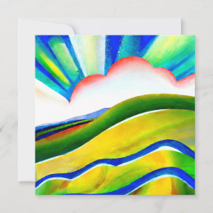 Paisaje del arcoiris Sunburst