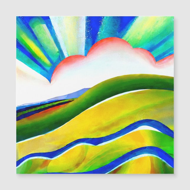 Paisaje del arcoiris Sunburst (Anverso)