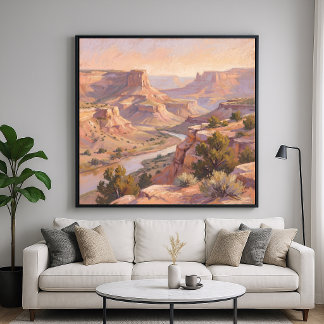 Paisaje del Cañón - Arte de Estilo de Pintura al P
