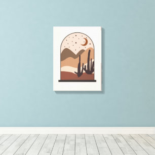 Paisaje del desierto, Arizona, arte abstracto boho