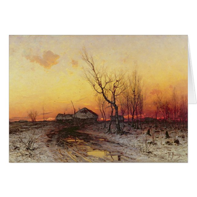 Paisaje del invierno (Anverso (Horizontal))