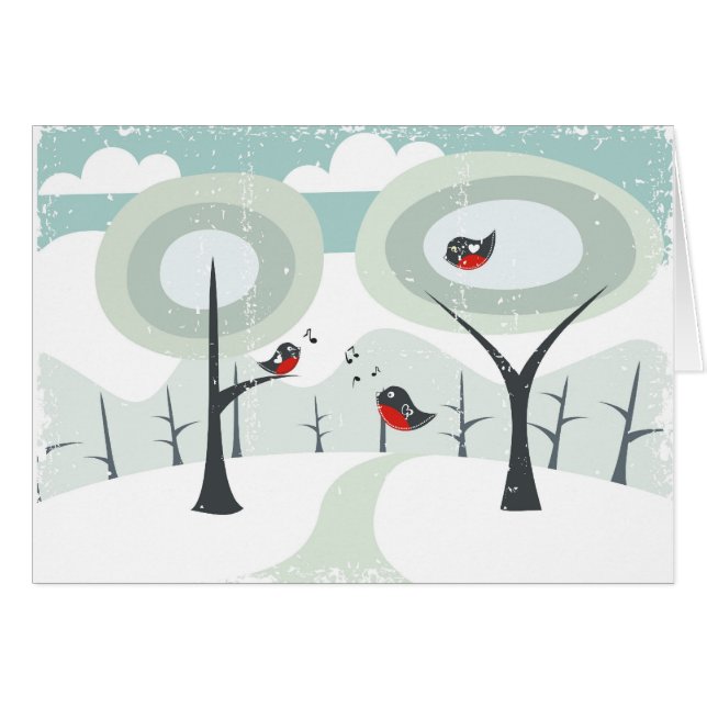 paisaje del invierno (Anverso (Horizontal))