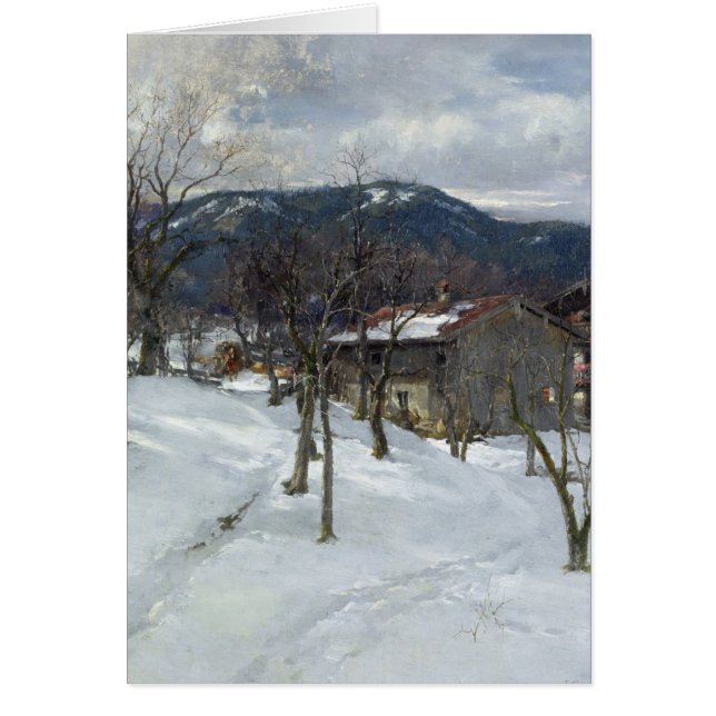 Paisaje del invierno cerca de Kutterling, 1899 (Frente)