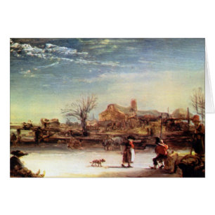 Paisaje del invierno de Rembrandt Harmenszoon van