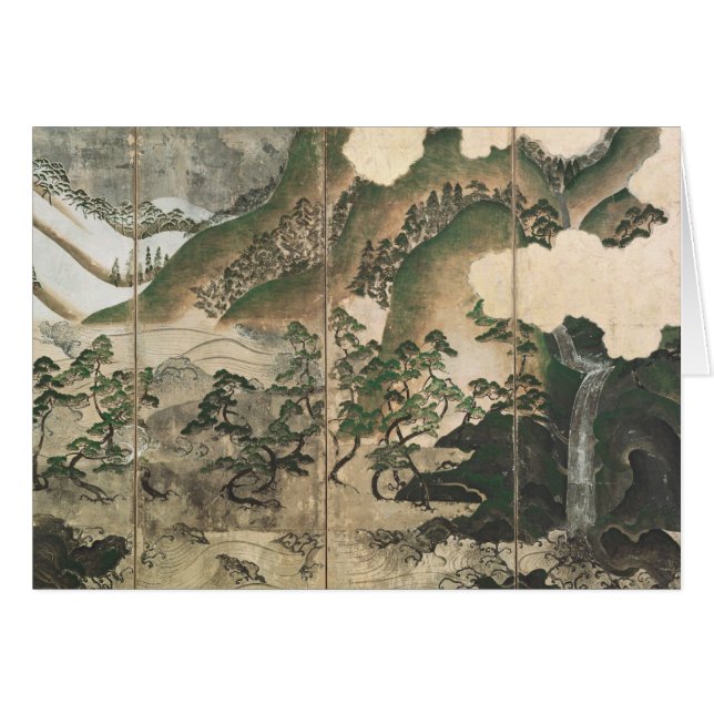 Paisaje del invierno del claro de luna (Anverso (Horizontal))