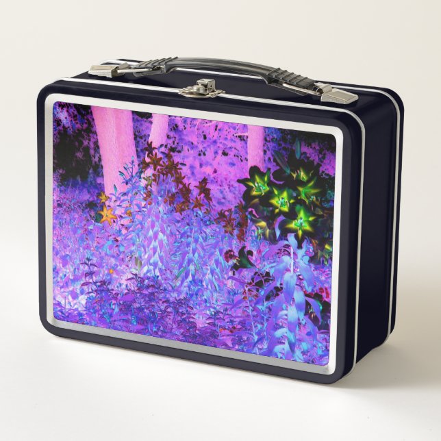 Paisaje del jardín Spooky Black and Crimson Lily (Anverso)