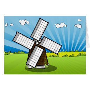 Paisaje del molino de viento