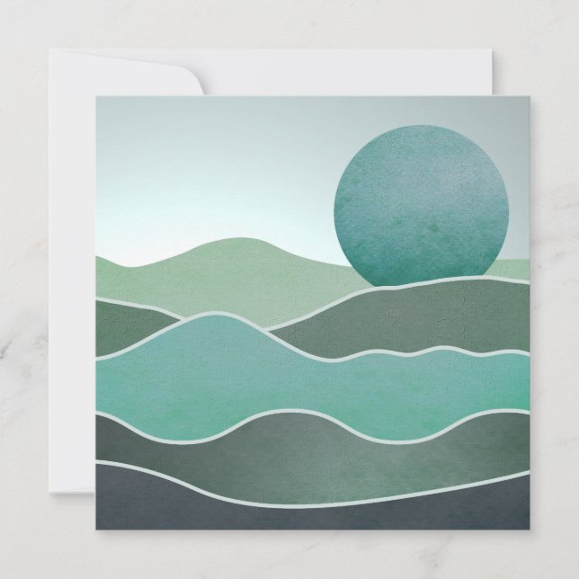 Paisaje del Mundo Turquesa (Anverso)