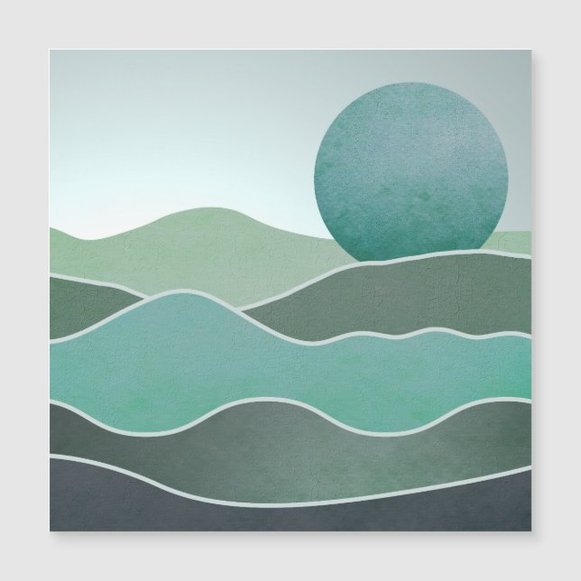 Paisaje del Mundo Turquesa (Anverso)