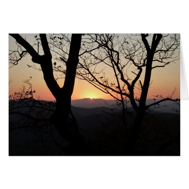 Paisaje del Parque Nacional Shenandoah Sunset (Anverso (Horizontal))