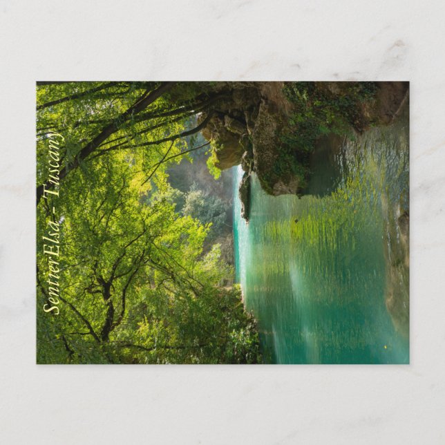 Paisaje del río Elsa, postal toscana (Anverso)