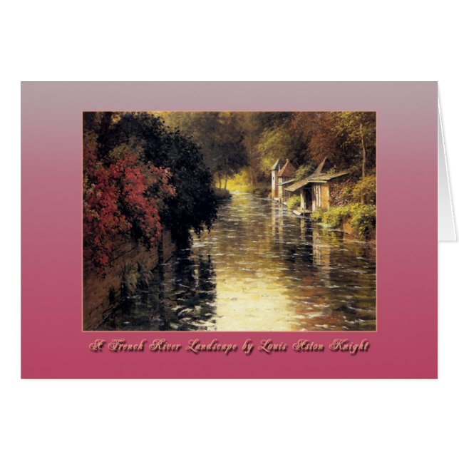 Paisaje del río francés por Louis Aston Knight (Anverso (Horizontal))