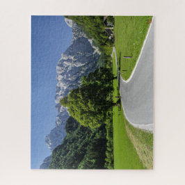 Paisaje del rompecabezas de Eslovenia - el valle