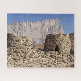 Paisaje del rompecabezas de Omán - Tumbas de Beehi