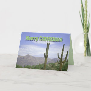 Paisaje del sudoeste de las Felices Navidad con