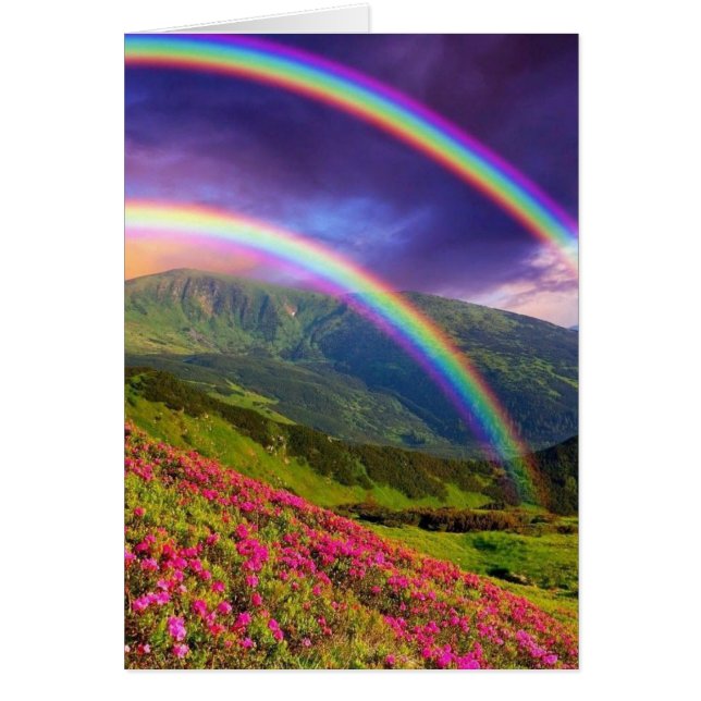 Paisaje doble del arco iris (Frente)