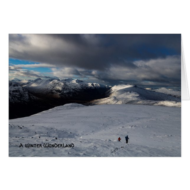 Paisaje en invierno de Glencoe Escocia (Anverso (Horizontal))