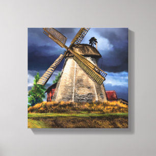Paisaje en los Países Bajos Impresión en lienzo