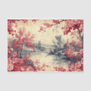 Paisaje en papel de trabajo