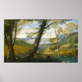 Paisaje fluvial, cartel de arte fino de Annibale C