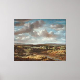 Paisaje fluvial, Philips Koninck, Prin de lienzo d