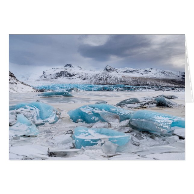 Paisaje glaciar del hielo, Islandia (Anverso (Horizontal))