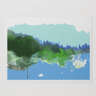 paisaje imaginario de arte digital