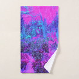 Paisaje Impresionista Azul y Rosa Caliente Alucina