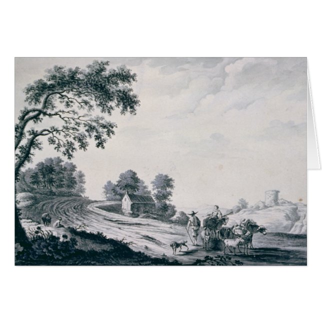 Paisaje italiano (Anverso (Horizontal))