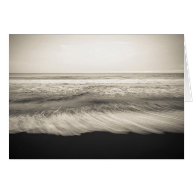 paisaje marino B&W, Hawái (Anverso (Horizontal))