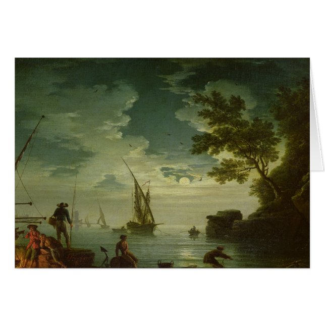 Paisaje marino, claro de luna, 1772 (Anverso (Horizontal))