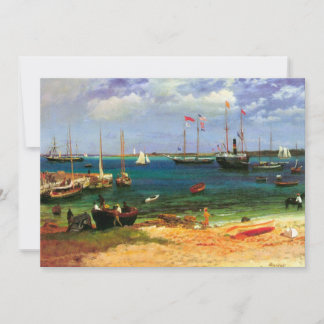 Paisaje marino vintage, puerto de Nassau de Bierst