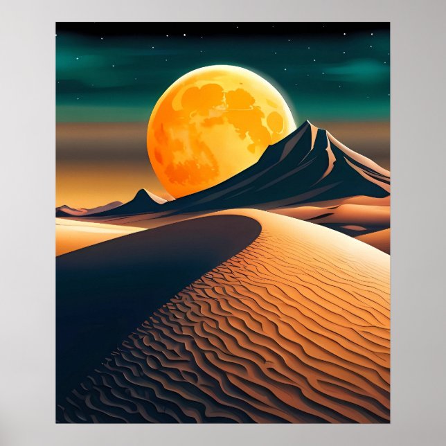 Paisaje moderno del espacio de dunas de arte (Frente)
